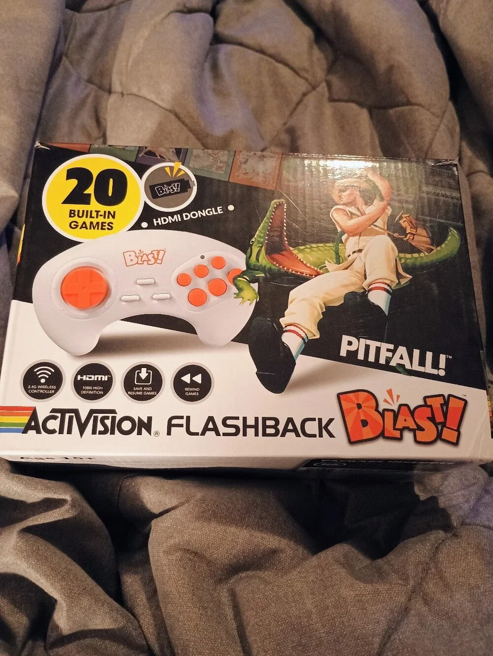 Flashback Blast! White and Orange Retro HDMI Console
